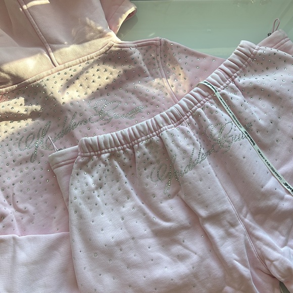 Hidden Cult Tops - Hidden Cult Rhinestone Sweet Pink Set